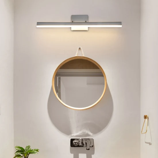 Masivel Linea semplice Design Decorazioni per la casa Illuminazione Fari a specchio a LED Lampada da parete moderna con frontale a specchio